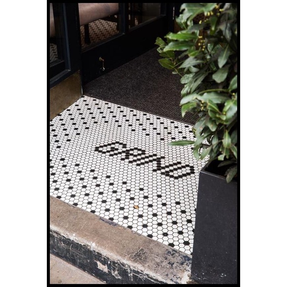 Jual Mosaic Keramik Mozaik Mosaik Hitam Putih Honeycomb Lantai Hexagon