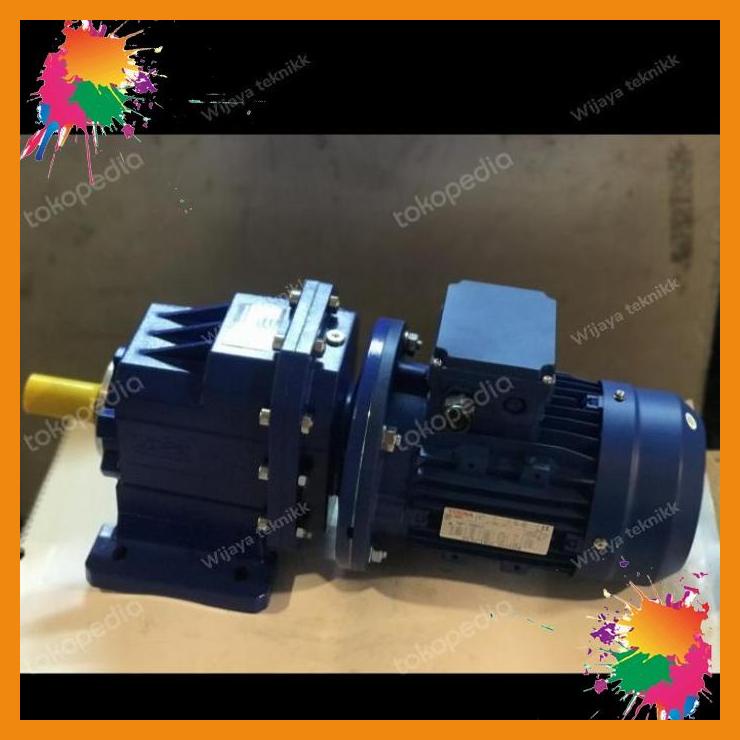 Jual helical gear motor 2hp 1.5kw 3 phase ratio 19.24 model chcz