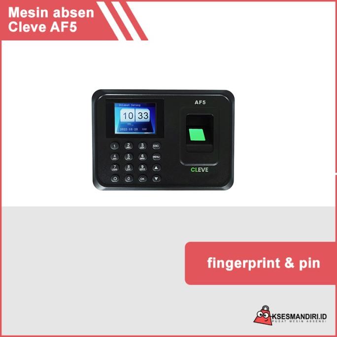 Jual Mesin Absensi Fingerprint Cleve Af5 Tanpa Software / Ssr Original ...