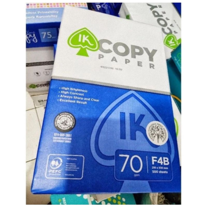 Jual Kertas Hvs F4 Folio 70 Gr Copy Paper Kertas Fotocopy Shopee