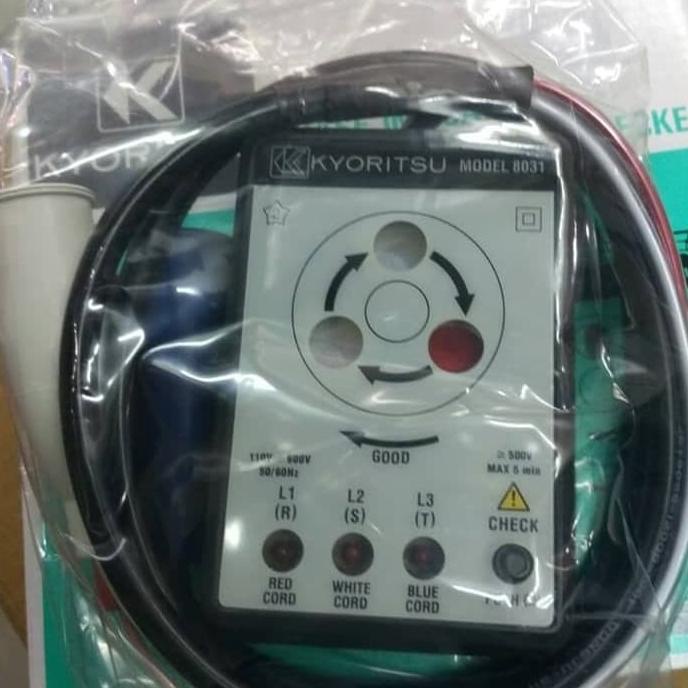 Jual Kyoritsu 8031 3 phase sequence rotation checker alat ukur Original ...