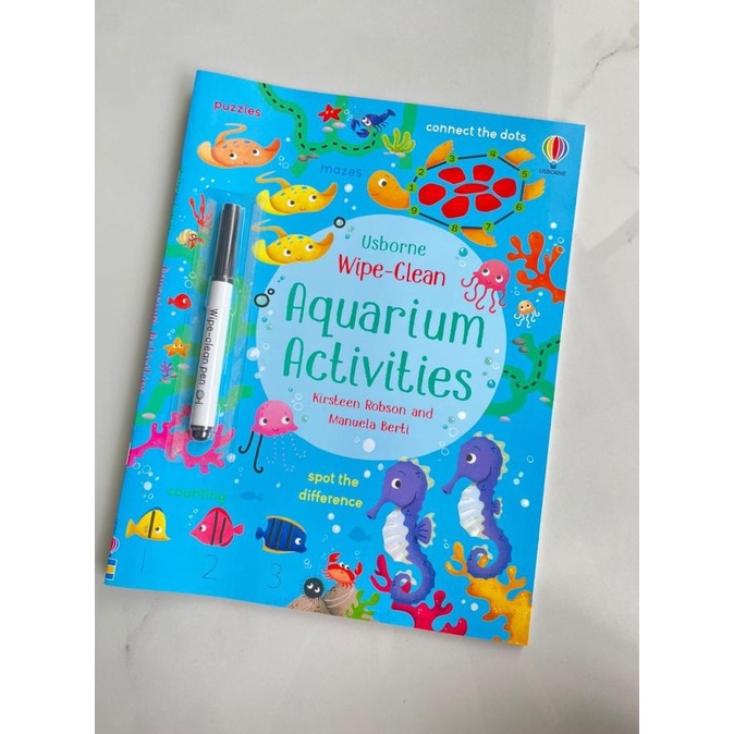 Jual [Part 1 Usborne Wipe Clean Activity Book Buku Impor Edukasi