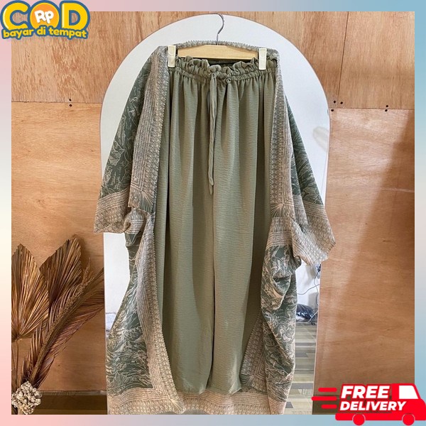 Jual 1 Set Remaja Korean Style Satu Stel Ootd Stelan Bju Wsnita Outfit ...