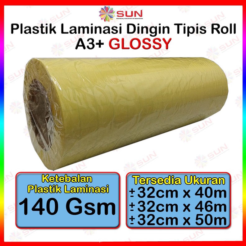 Jual [art C68y] Plastik Laminasi Dingin Tipis Roll A3 A4 140