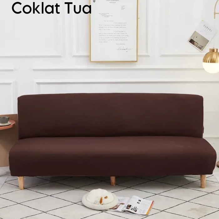 Jual COVER SOFA BED SARUNG SOFA BED POLOS SMALL MEDIUM LARGE INFORMA