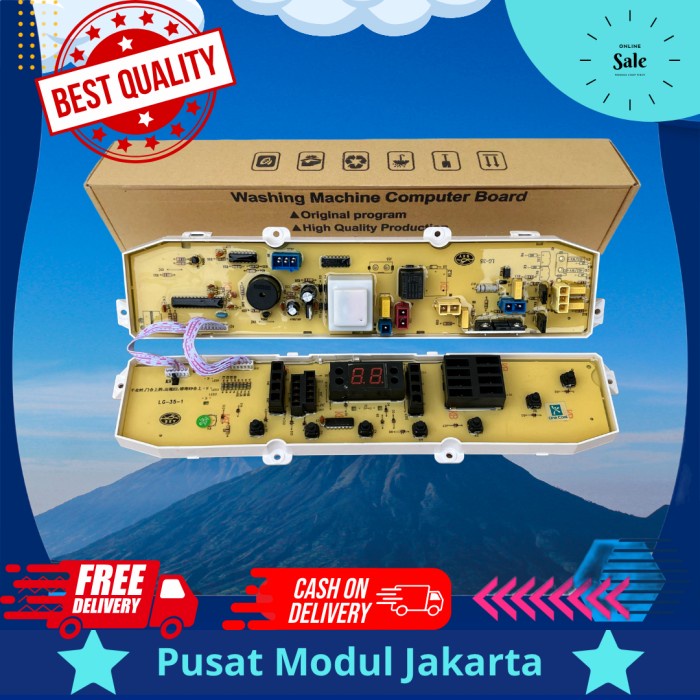 Jual Modul Pcb Mesin Cuci LG WF-L7000TC 7kg Fuzzy Logic | Shopee Indonesia