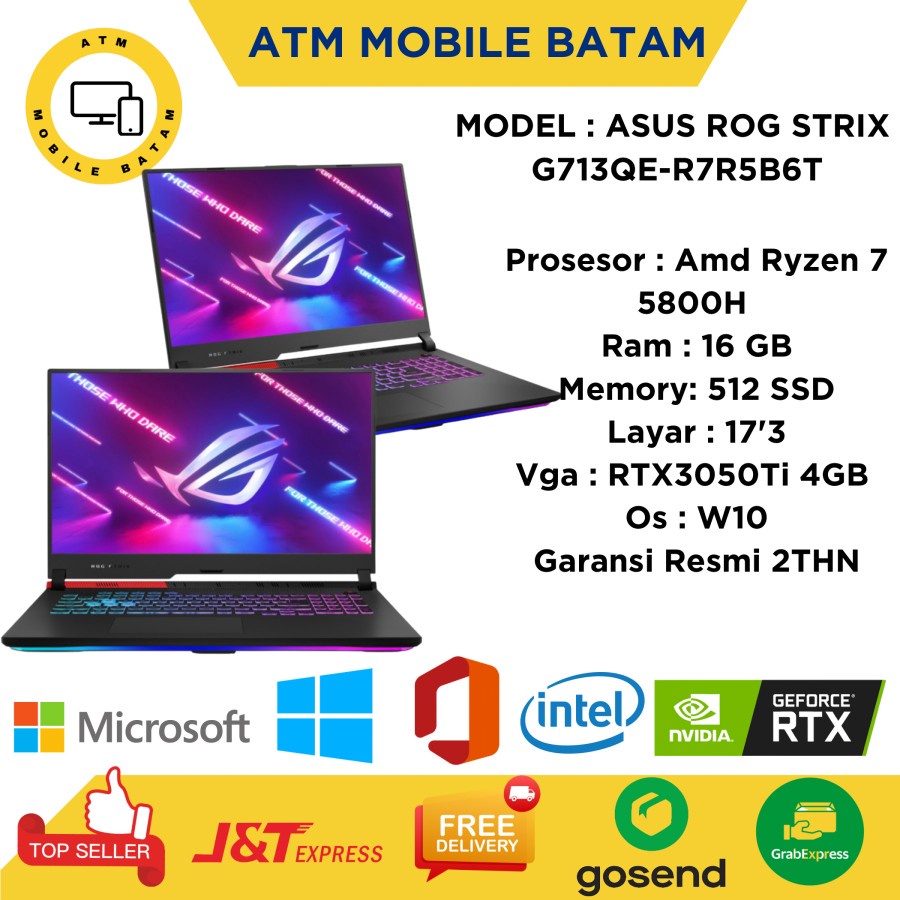 Jual Laptop asus rog strix ryzen 7 5800H | Shopee Indonesia