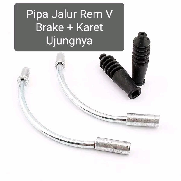 Jual Polos Pipa Rem V Brake Plus Karet Ujung Nya Noodle Cacing Jalur