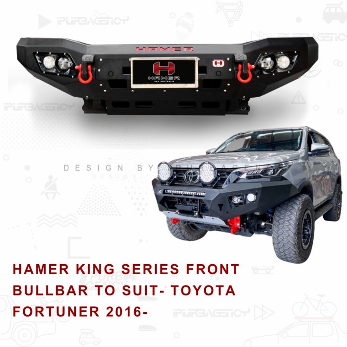 Jual [SALE] Hamer King Series Bull Bar To Suit Toyota Fortuner 2016