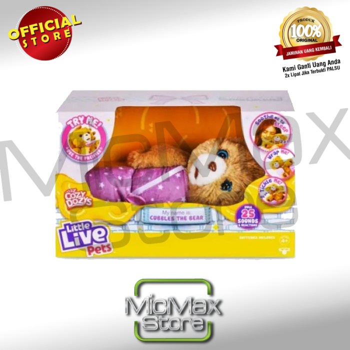 Jual Little Live Pets Cozy Dozy Cubbles The Bear Original 26297