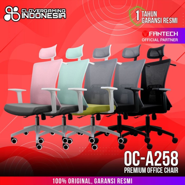 Jual Fantech Kursi Kerja Kantor OCA258 / OC-A258 Premium Office Chair | Shopee Indonesia