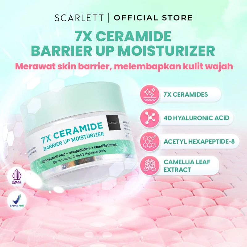 Jual Scarlett Cream MOISTURIZER 7X CERAMIDE (Silakan Scan BARCODE