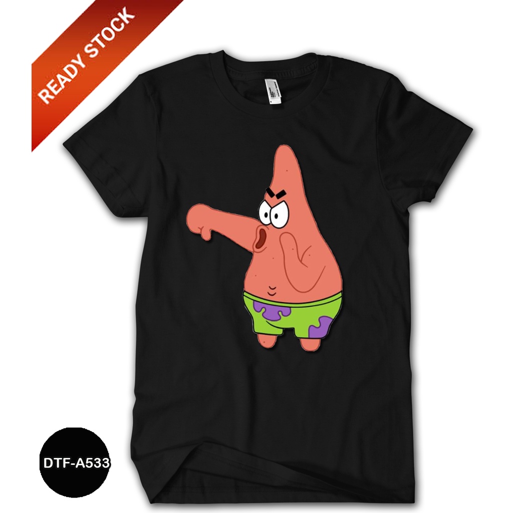 Jual Baju Patrick Star SpongeBob Baju Anak Katun Premium Combed 24s # ...