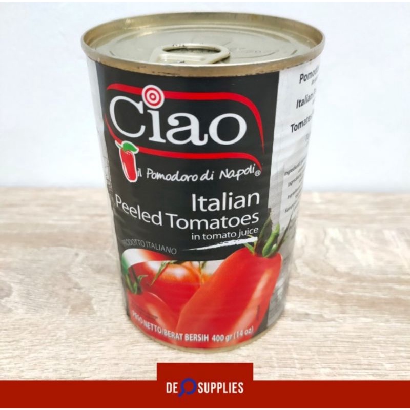 Jual Ciao Italian Peeled Tomato Premium 400gr Tomat Kupas Chopped