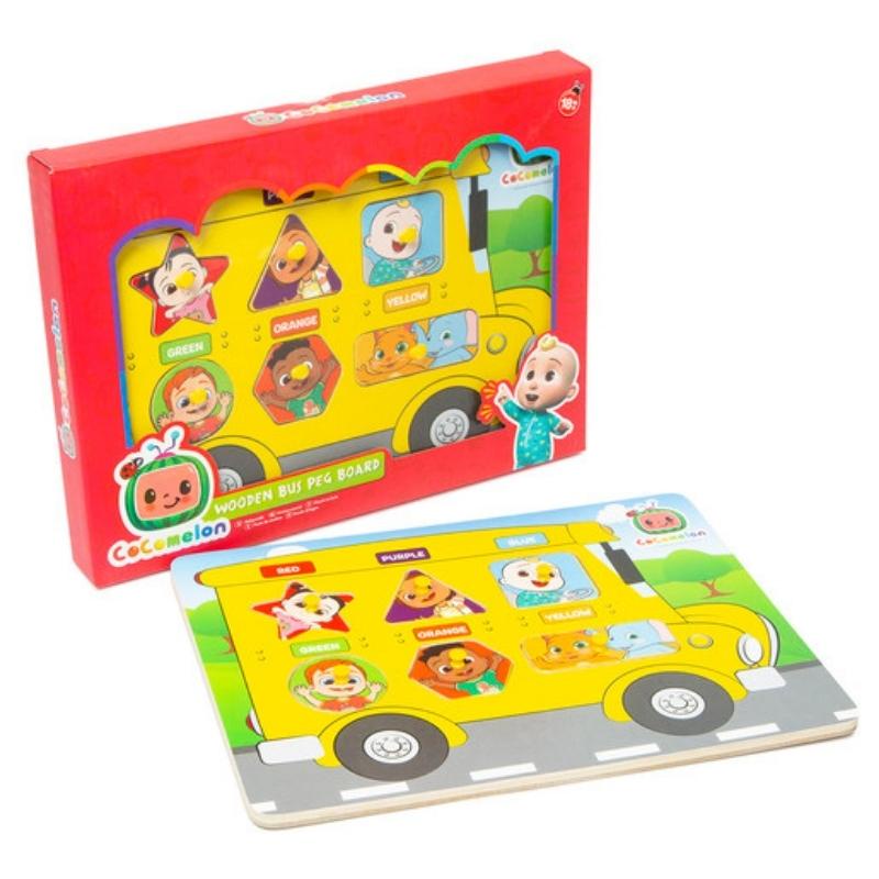 Jual Addo Cocomelon Wooden Bus Puzzle - Mainan Susun Gambar Anak ...
