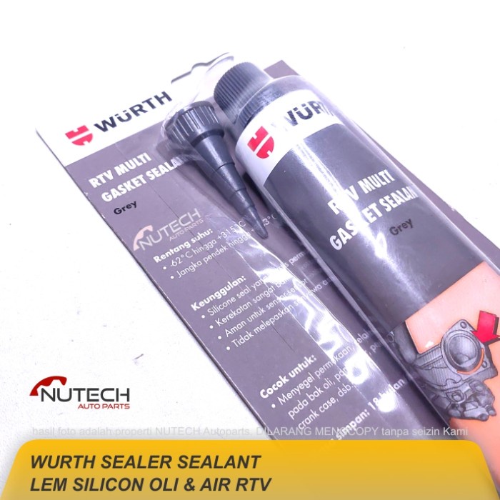 Jual Wurth Sealer Sealent Lem Silicon Oli & Air Rtv Anti Bocor Tahan ...
