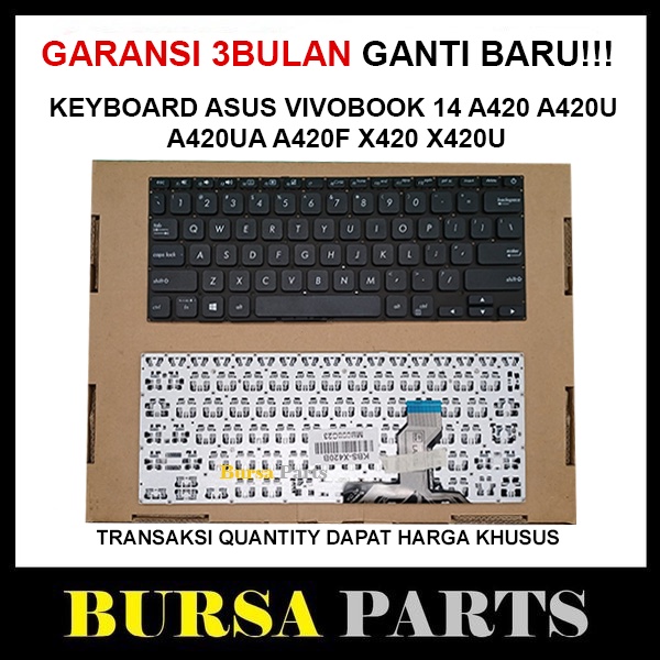 Jual Keyboard Laptop Asus Vivobook 14 A420 A420u A420ua A420f X420 X420u X420ua Shopee Indonesia 6853