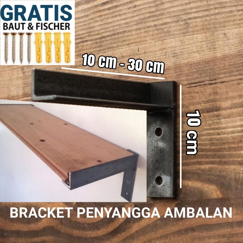 Jual Bracket Papan Ambalan Besi Siku Penyangga Papan Ambalan Papan