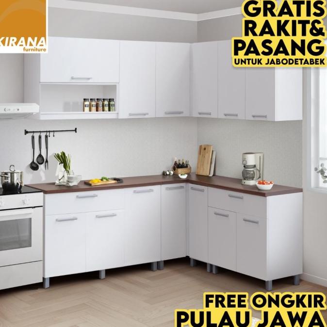 Jual Kirana Kitchen Set Indiana Lemari Kabinet Dapur Rak Dapur