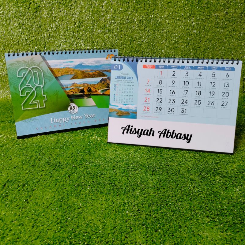 Jual Kalender Meja Jumbo 2024 AO 1000 Pemandangan Alam Dunia 23,5 × 16 ...