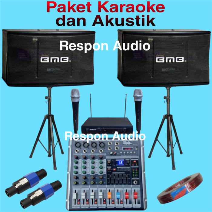 Jual Paket Sound System Karaoke Set Speaker Bmb Super A1 Shopee Indonesia
