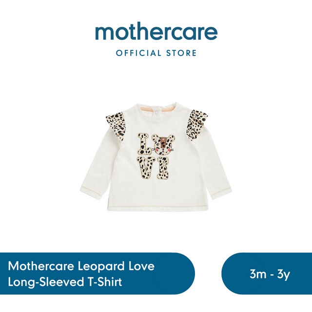 Jual Mothercare Leopard Love Long-Sleeved T-Shirt Kaos Bayi