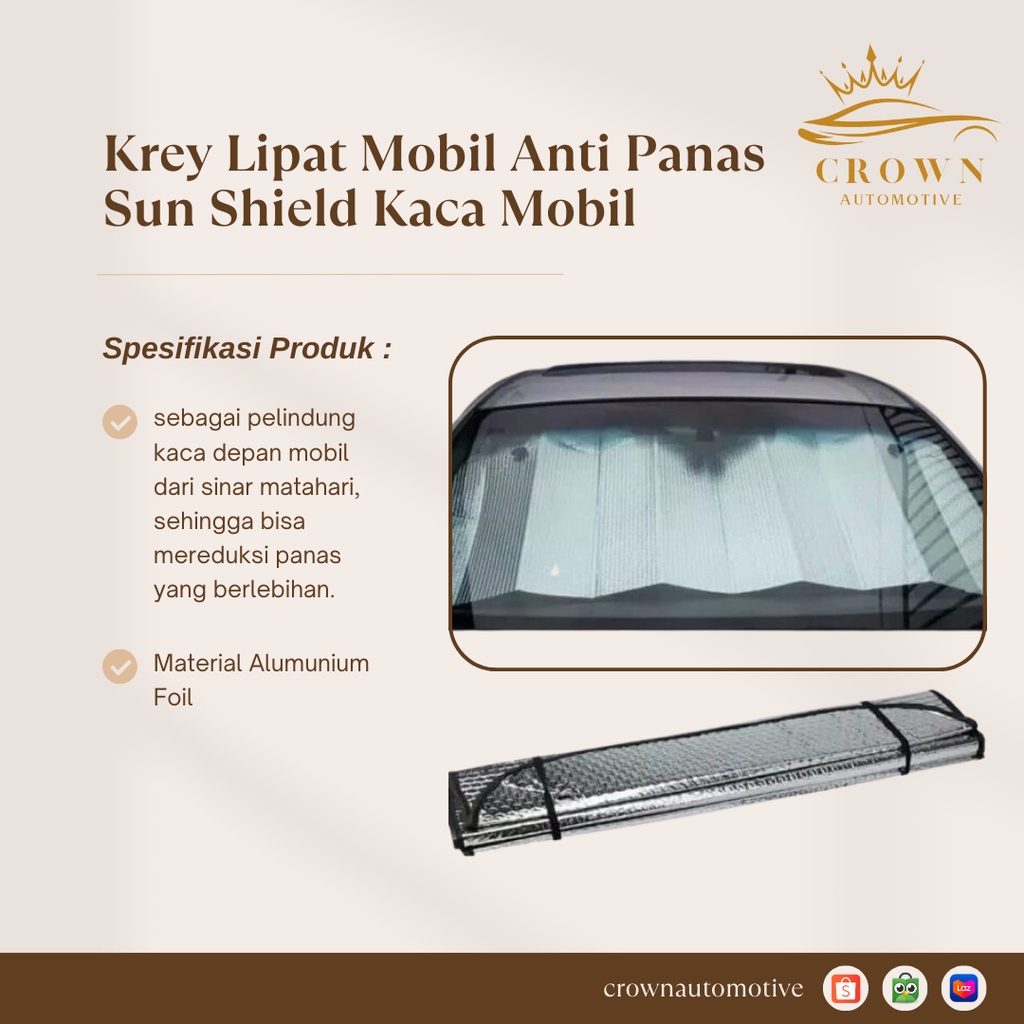 Jual Sun Shield Krey Mobil Anti Panas Pelindung Panas Kaca Kabin Mobil Shopee Indonesia