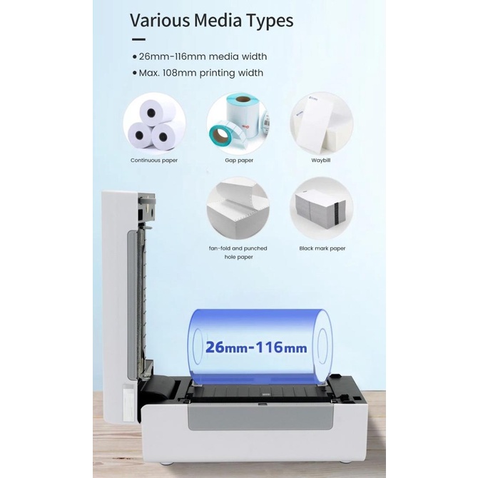 Jual Jual Printer Label Printer Barcode Thermal Original Ep9200L White