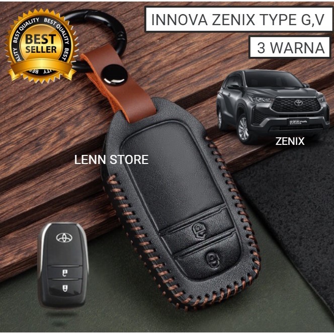 Jual Cover Sarung Kunci Remote Kulit Sapi Innova Zenix Tipe G Tipe V ...