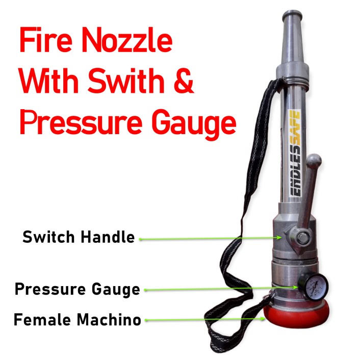 Jual Ready Fire Hydrant Nozzle with switch handle and pressure pitot