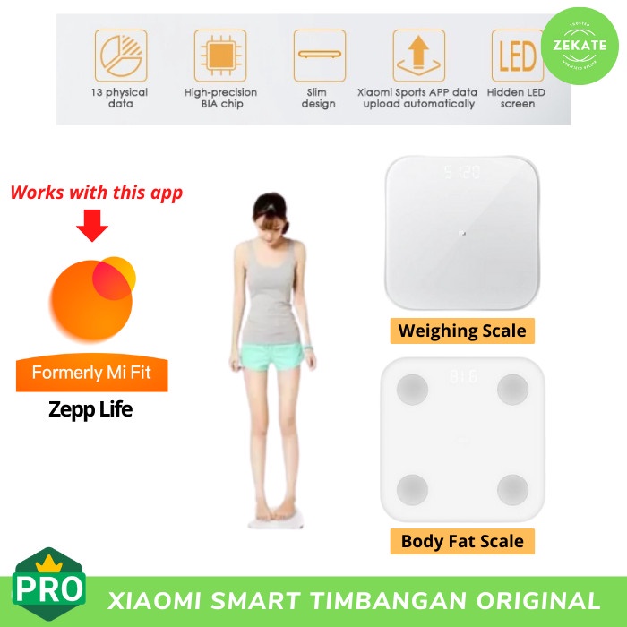 Jual Promo Mi Timbangan Body Fat Tester Weight Scale (Original - Main Image