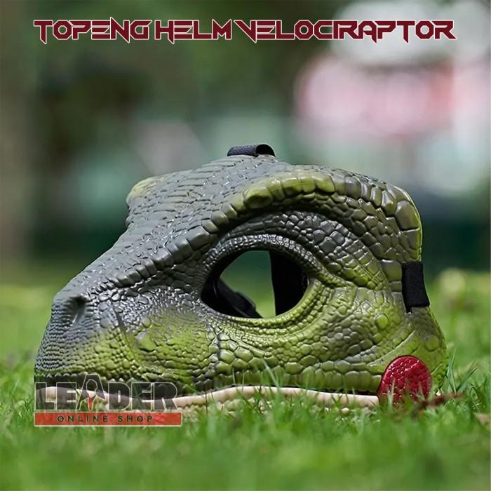 Jual Helm Topeng Dinosaurus Velociraptor Suara Auman Gerak Realistic ...