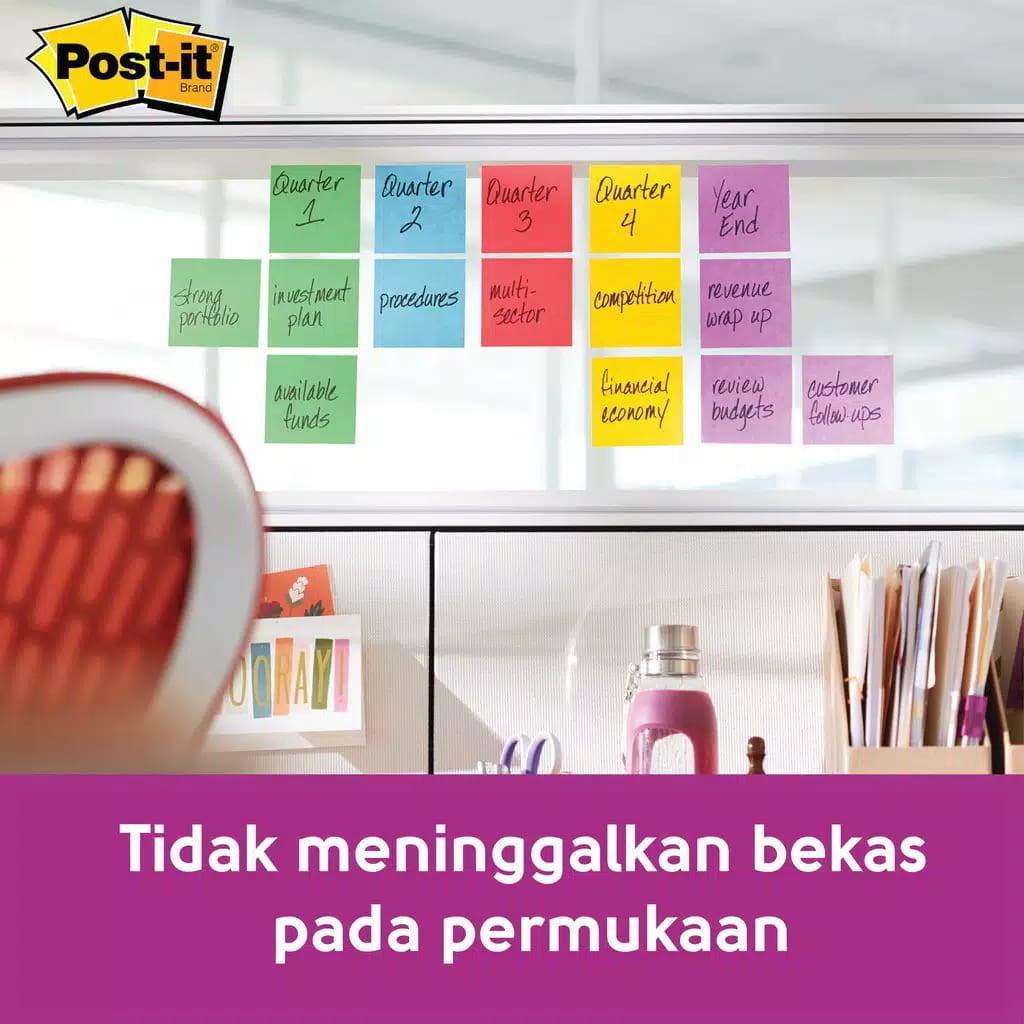Jual 3M™ Post-it® Super Sticky, Notes, 3321-3SSJP SWT, 2x Lebih merekat ...
