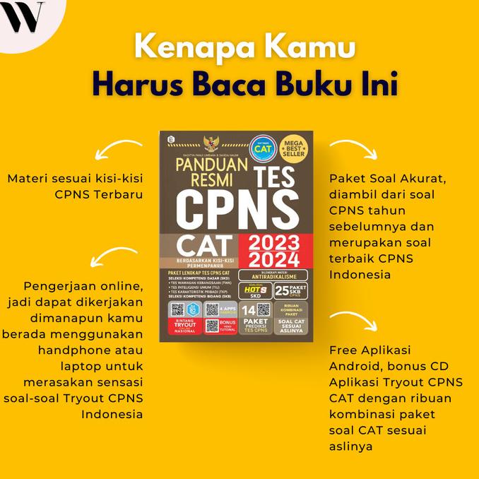 Jual Buku Latihan Soal Panduan Resmi Tes CPNS CAT 2023/2024 Terlengkap ...