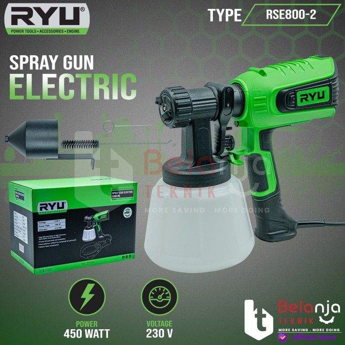 Jual Terbaru Ryu Alat Semprot Cat Listrik Rse800-2 Mesin Spray Gun Rse ...