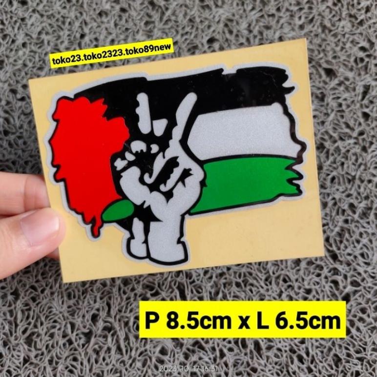 4 Adesivi In Vinile Per Auto Moto | Bandiera Della Palestina Per Tuning | 5 Anni Di Durata Esterna