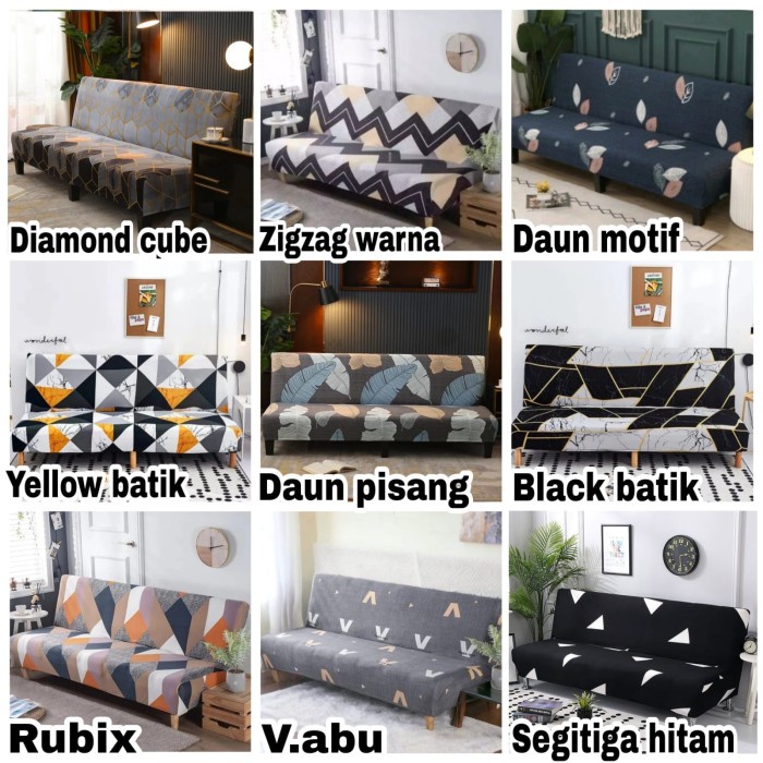 Jual Cover Sofa Bed INFORMA Elastic-Sarung PENUTUP Sofa Bed STRECTH ...