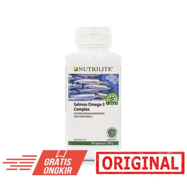 Jual Original Amway Nutrilite Salmon Omega 3 Complex 90 softgel