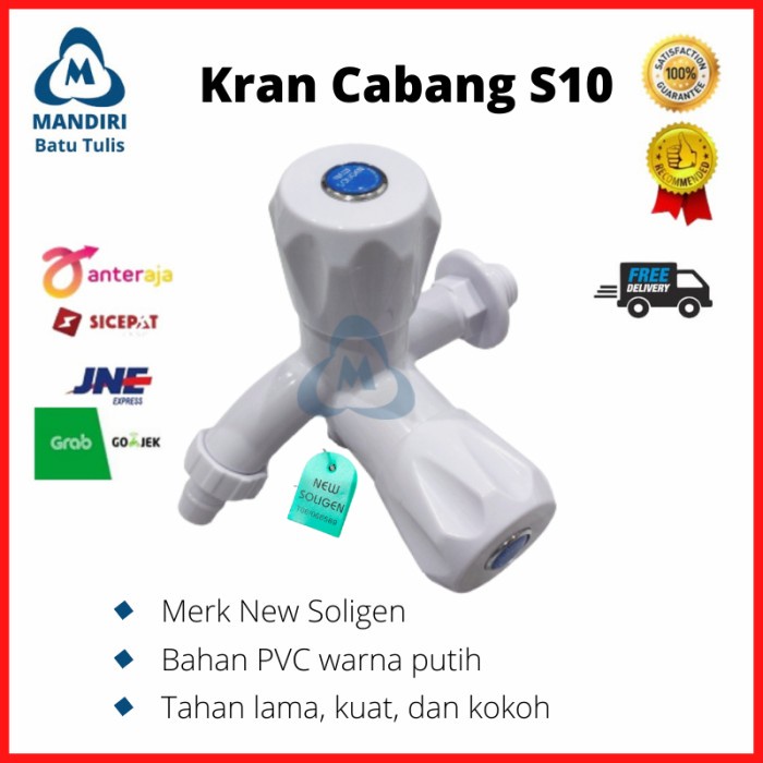 Jual Kran Cabang Pvc Soligen Keran Double Hand Shower Kran Shower