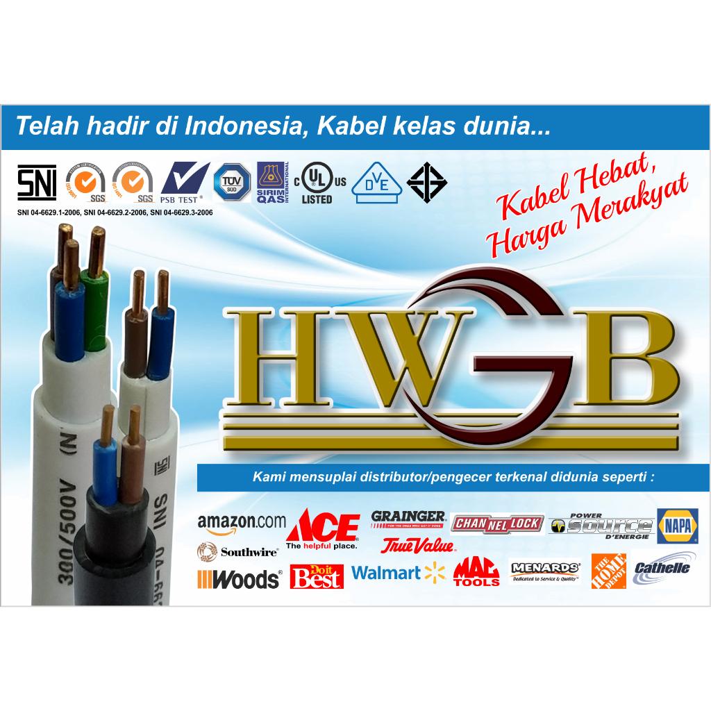 Jual Kabel Listrik Serabut Tunggal Nyaf Mm Hitam Merek Hwgb Panjang