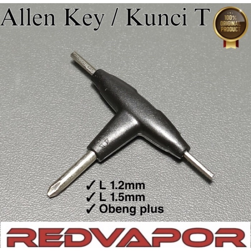 Jual Allen Key / Kunci T Kunci L Obeng Plus Allen Key 1.2 dan 1.5mm ...