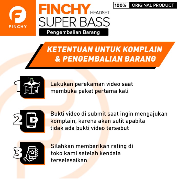 Jual Finchy Wired Headset Super Bass Fhs01 Jack 3.5Mm Audio Ready ...