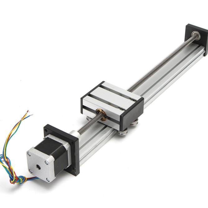 Jual 300Mm Stroke Linear Actuator Cnc Lead Screw Linear Slide Qqls