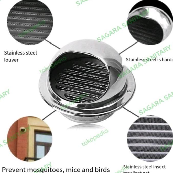 Jual Harga Miring 3 Inch Fan Grill Inline Duct Booster Exhaust Blower