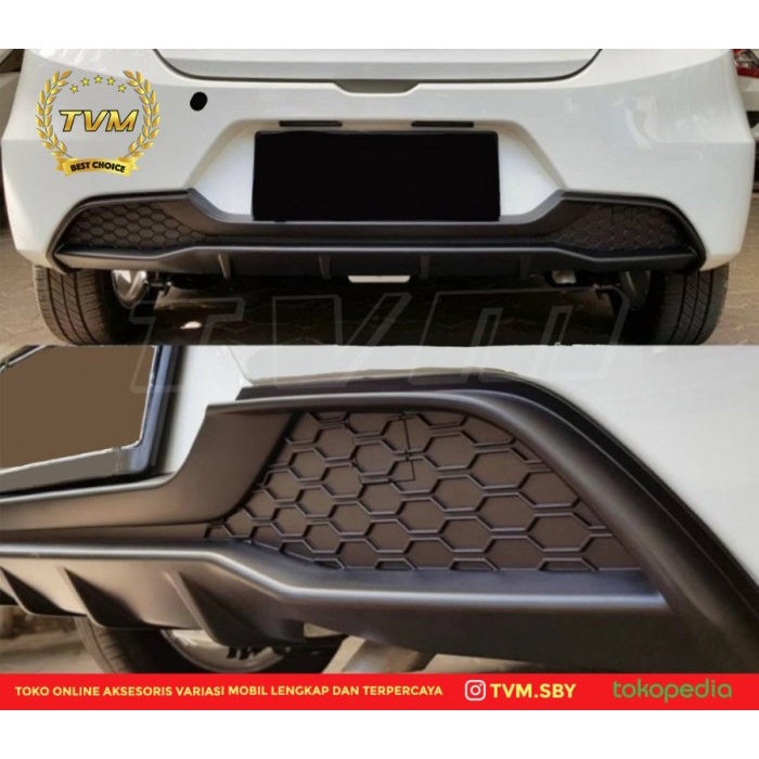 Jual Paket Rear Spoiler Topi Diffuser Bumper All New Brio