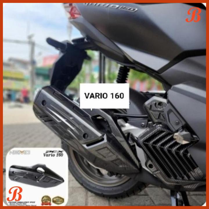 Jual Cover Knalpot New Vario New Pcx Motif Karbon Px Shopee