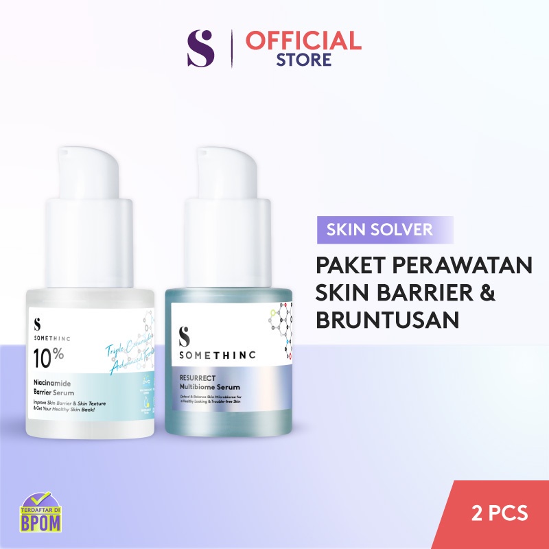 Jual Somethinc 2 Pcs Skin Solver Perawatan Skin Barrier And Bruntusan Kit 10 Niacinamide