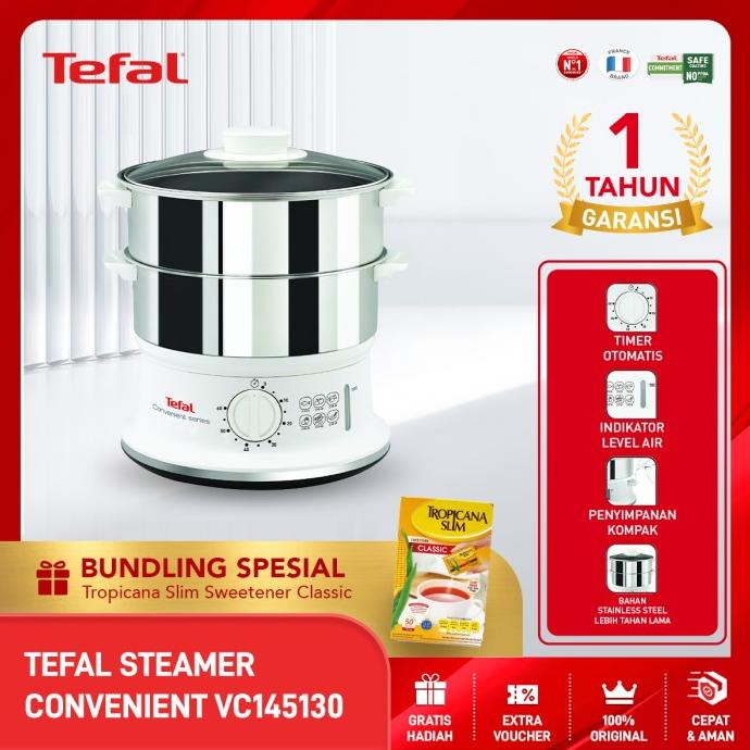 Jual Tefal Food Steamer Stainless VC1451 / Pengukus / Kukusan / Dandang