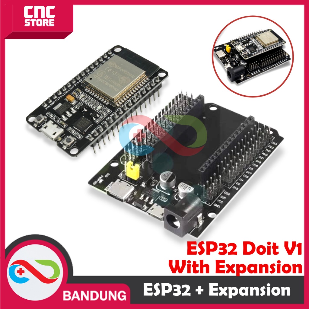 Jual ESP32 ESP-32 DOIT WIFI BLUETOOTH IOT DEVELOPMENT BOARD WITH ...