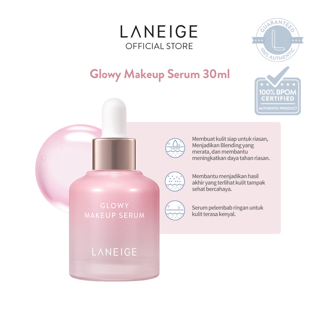 Jual Laneige Glowy Makeup Serum 30ML Shopee Indonesia